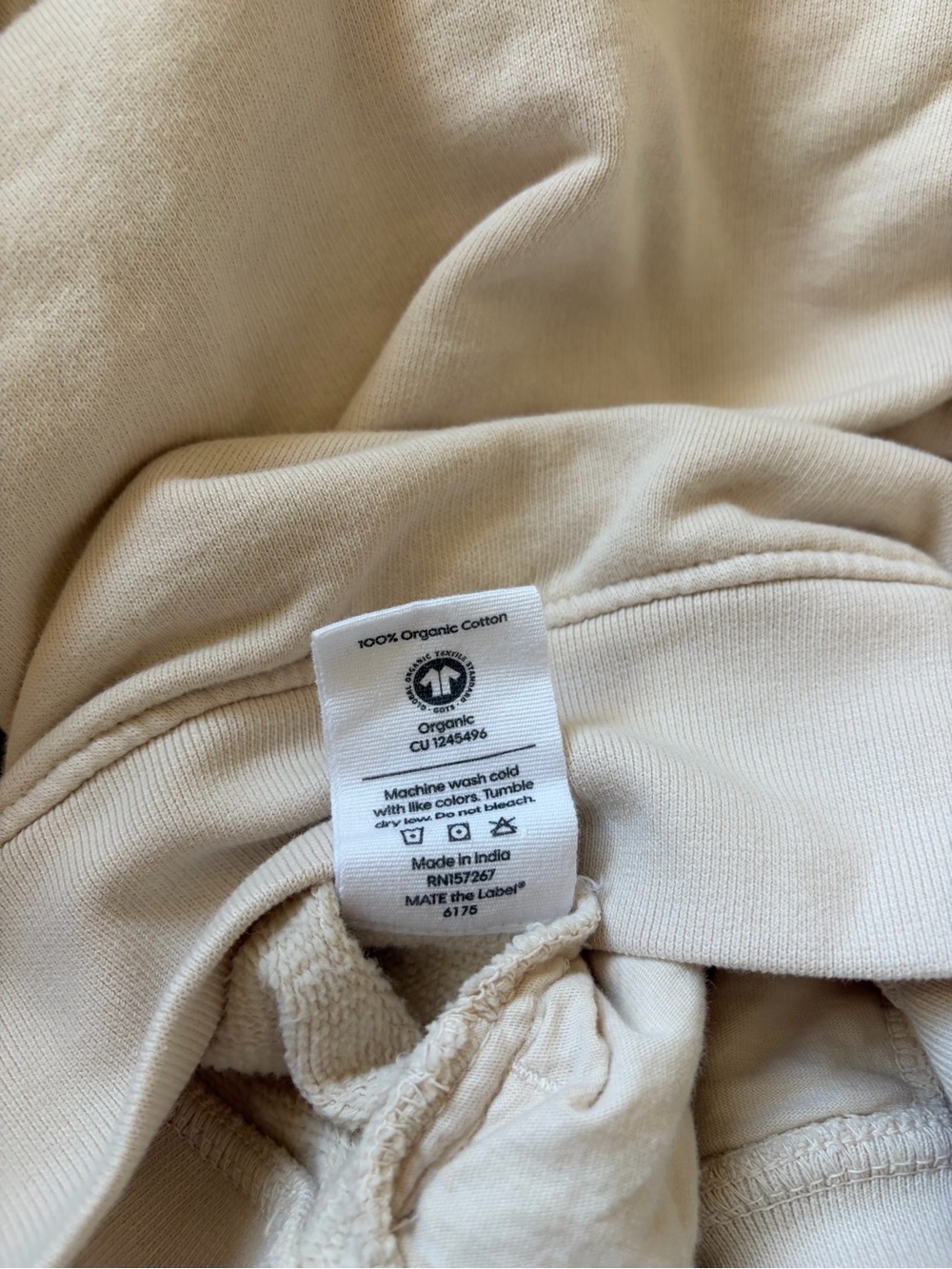 MATE The Label Organic Quarter Zip Sweatshirt - Picture 6 of 6